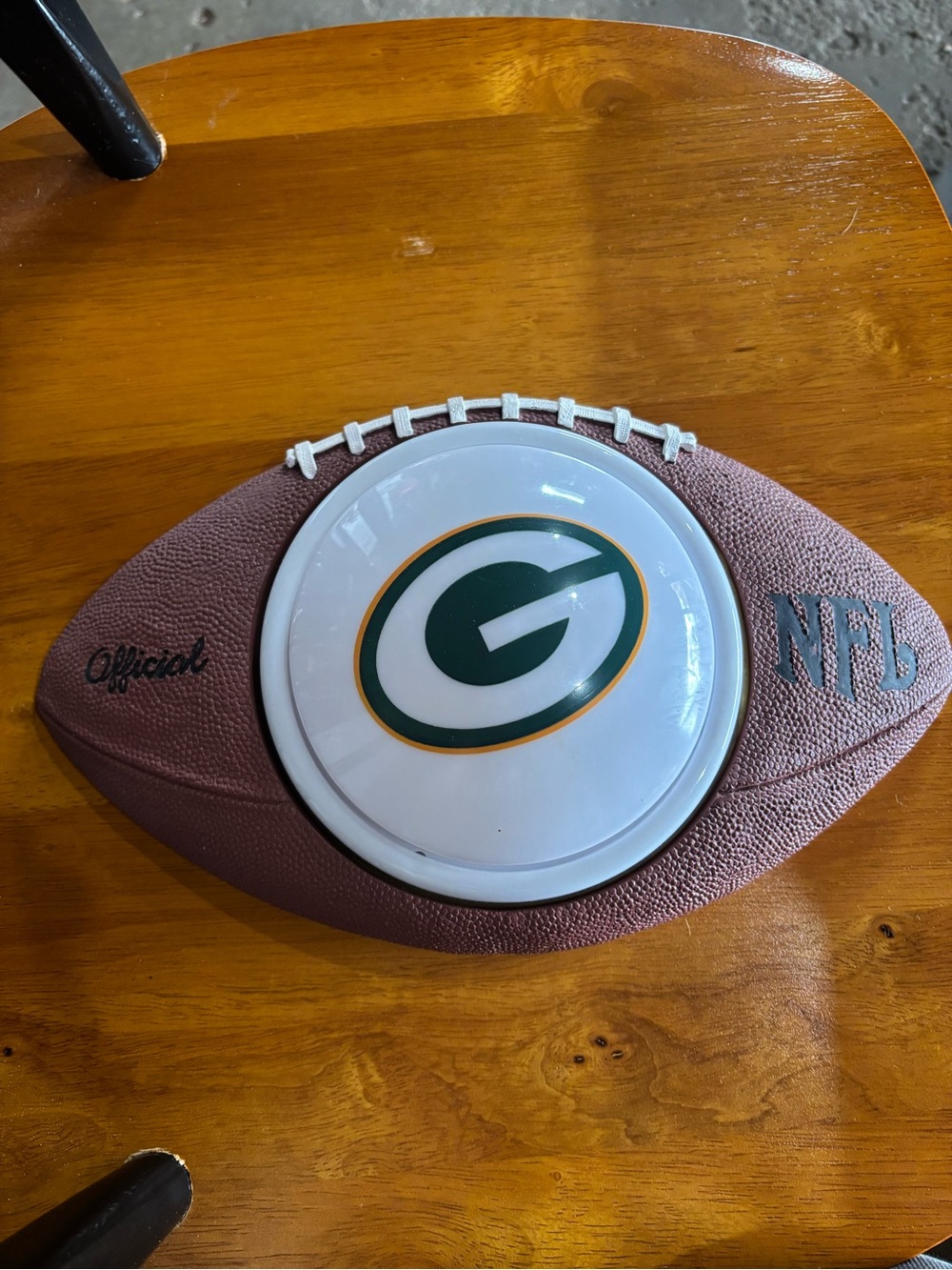 Green Bay Packers Decorative Football with Team Logo